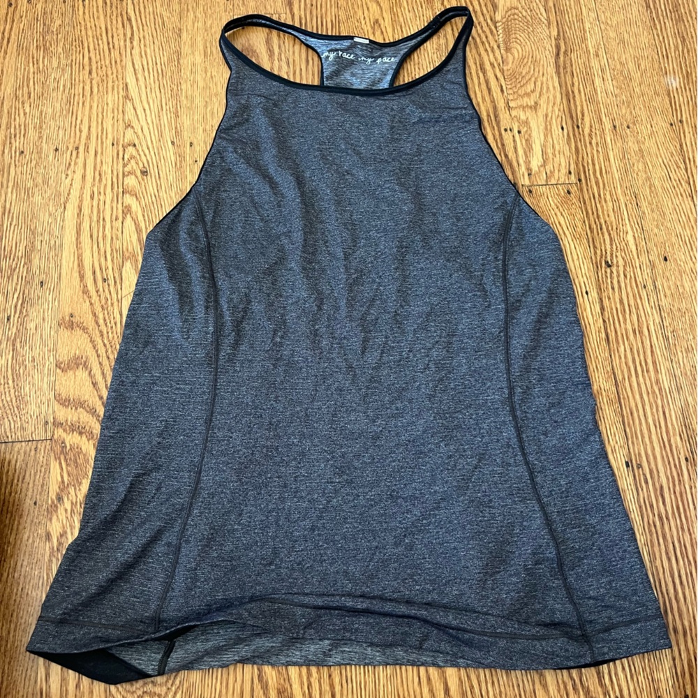 Lululemon heathered gray tank top size 4